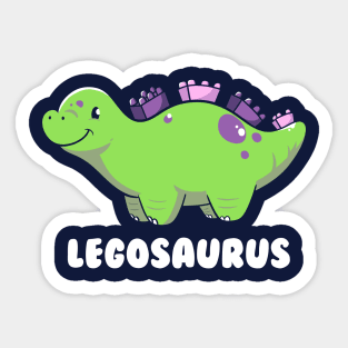 Legosaurus Dinosaur Kids by Tobe Fonseca Sticker